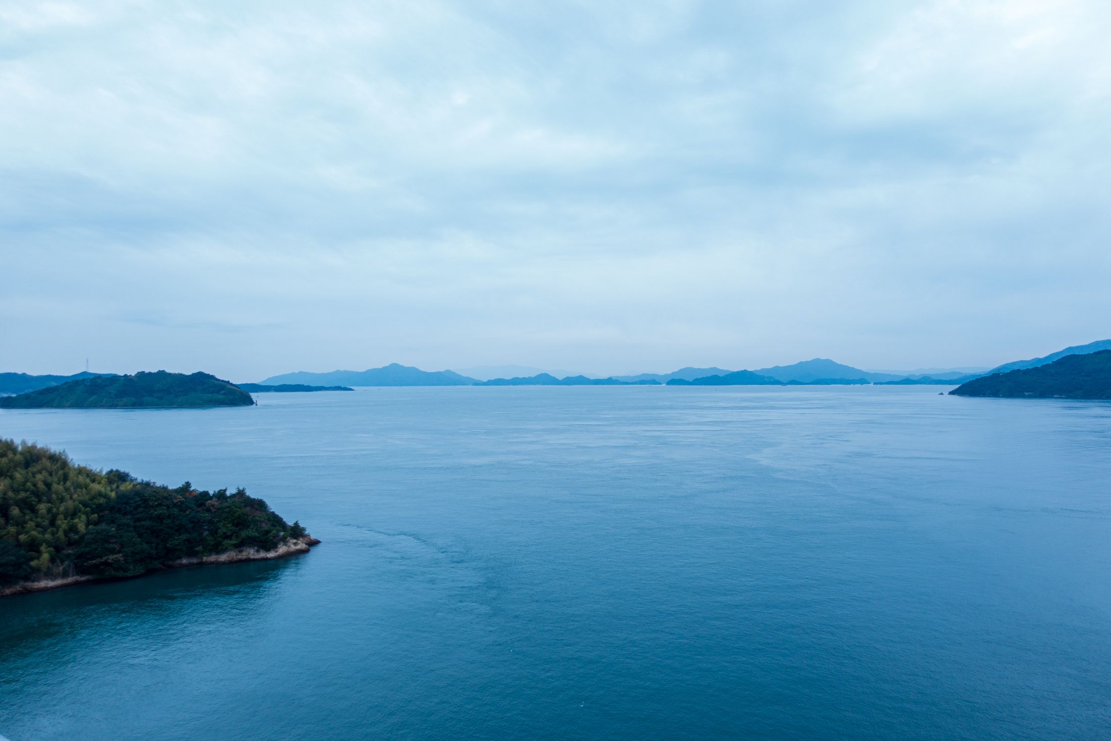 Onomichi seascape and islands